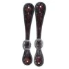 Professionals Choice Black Floral Spur Straps -Saddlery Shop 106793 default l