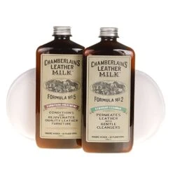 Chamberlains Leather Milk Clean And Condition Leather Furniture Care Set