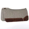 Best Ever Pads Kush 1 Inch Felt Saddle Pad With Burgundy Oiled Wear Leathers -Saddlery Shop 116617 default l