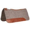 Mustang Grey Felt Contoured Pad W/ Top Grain Wear Leathers -Saddlery Shop 118200 default l