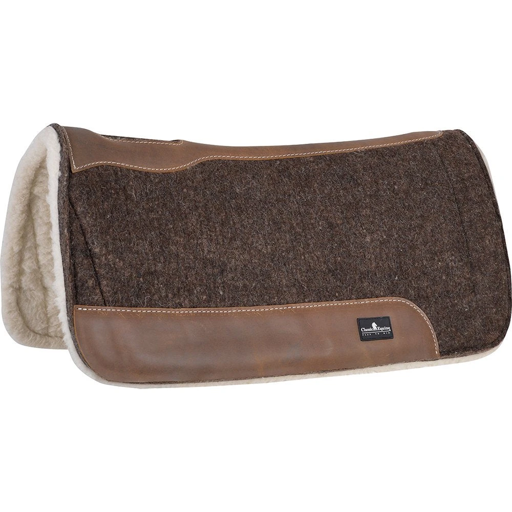 Classic Blended Felt/Fleece 3/4in. Saddle Pad 31in.x33in. 3 Classic Blended Felt/Fleece 3/4in. Saddle Pad 31in.x33in.