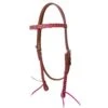 Rafter T Ranch Company Pink Laced Browband Headstall -Saddlery Shop 119954 default l