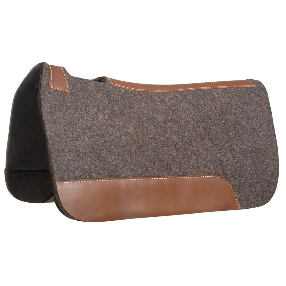 Mustang Contoured Pressed Wool Pad W/PVC Bottom 3 Mustang Contoured Pressed Wool Pad W/PVC Bottom