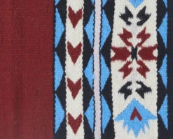 NRS Exclusive Thistle Deep Red And Blue Saddle Blanket 5 NRS Exclusive Thistle Deep Red And Blue Saddle Blanket -Saddlery Shop 1313NRS5 2