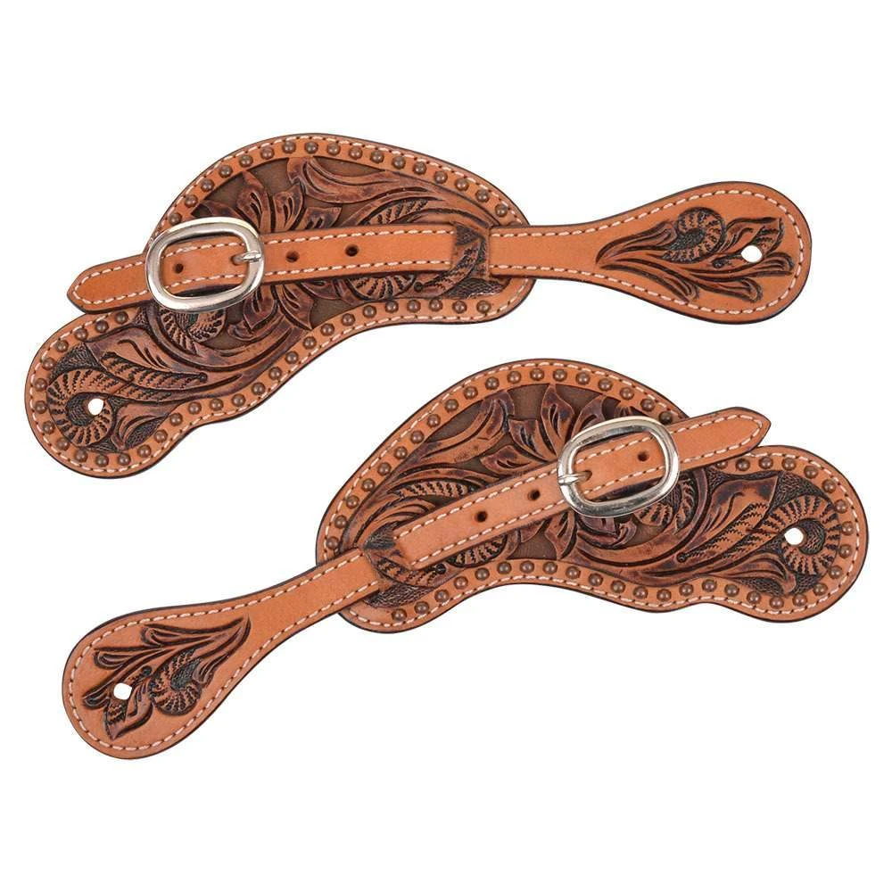 Circle Y Saddlery Texas Flower Ladies Spur Straps 3 Circle Y Saddlery Texas Flower Ladies Spur Straps