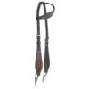 Circle Y Saddlery Dark Flash Arizona Flower Single Ear Headstall -Saddlery Shop 132420 default l