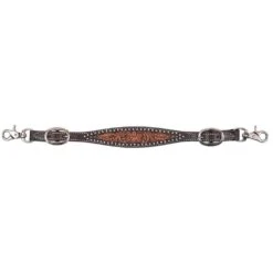 Circle Y Saddlery Dark Flash Arizona Flower Wither Strap
