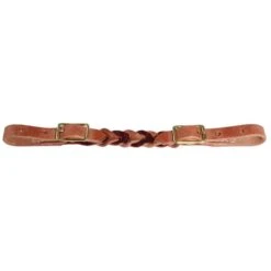 Professionals Choice Burgundy Latigo/Harness Leather Bleeding Heart Curb Strap