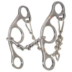 Classic Sherry Cervi Twisted Wire Dogbone Short Shank Gag Bit