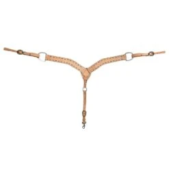 Cashel Company 2in Natural Brown Buckstitched Breast Collar