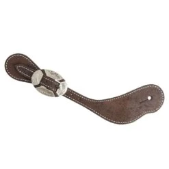 Martin Saddlery Chocolate Roughout Spur Straps With Clarendon Buckle