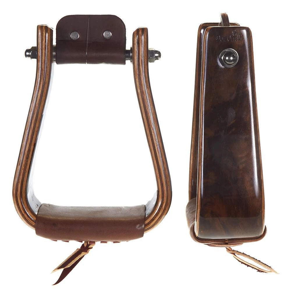 Don Orrell 3 Inch Deep Roper Walnut Stirrup 3 Don Orrell 3 Inch Deep Roper Walnut Stirrup