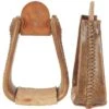 NRS 3 In. Deluxe Rawhide Overshoe Roper Stirrups 1 NRS 3 In. Deluxe Rawhide Overshoe Roper Stirrups -Saddlery Shop 1408 default l