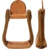 NRS Rawhide Covered Barrel Stirrups -Saddlery Shop 1410 default l