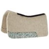 5 Star Equine Products Supplies Inc. 5 7/8in. Natural Flex Fit Barrel Racer Pad W/ Turquoise Dallas Floral Wear Leathers 30in.x28in. -Saddlery Shop 142535 default l