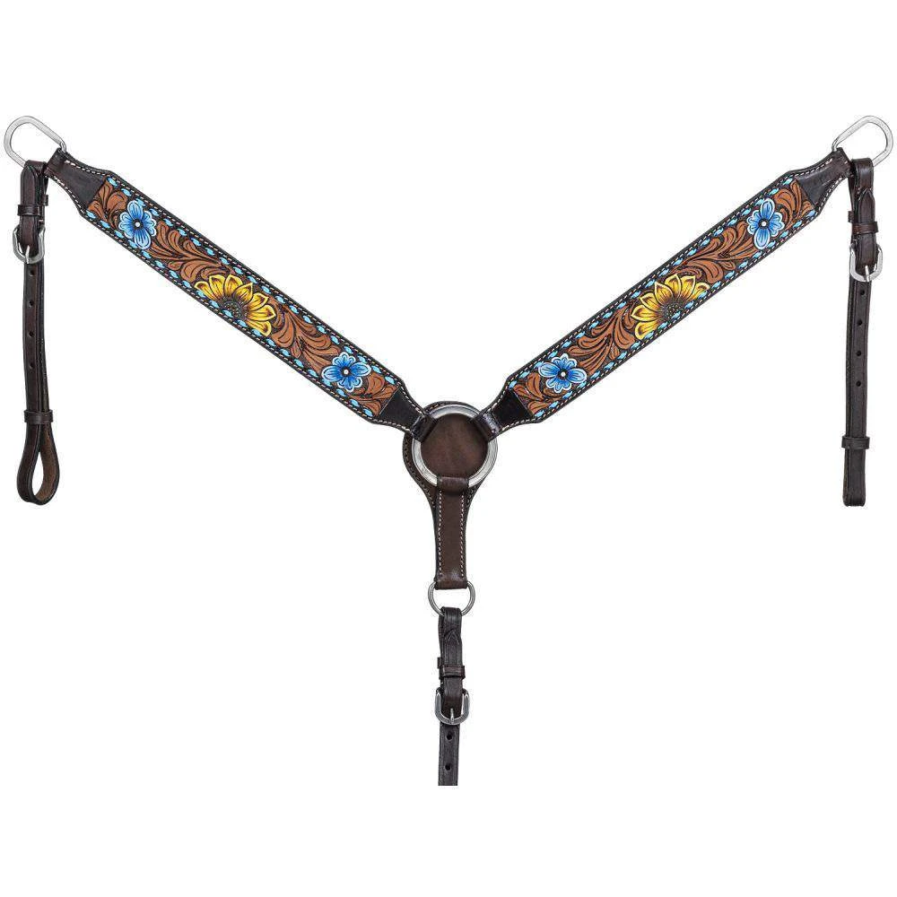 Tough 1 Sunflower And Buckstitch Breastcollar 3 Tough 1 Sunflower And Buckstitch Breastcollar