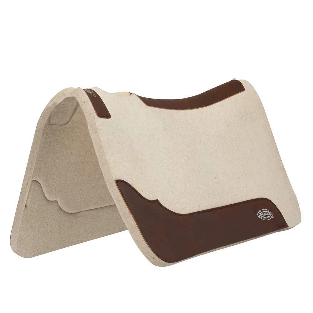 Weaver Leather 1in Contoured Steam Pressed Felt 28x30 Saddle Pad 3 Weaver Leather 1in Contoured Steam Pressed Felt 28x30 Saddle Pad