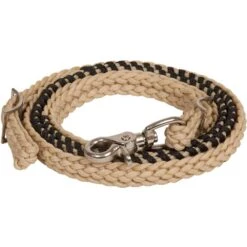 Mustang Laced Waxed Barrel Reins -Saddlery Shop 152546 370149