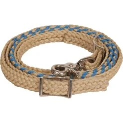 Mustang Laced Waxed Barrel Reins -Saddlery Shop 152546 370150