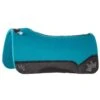 Best Ever Pads Kush 3/4 Inch Turquoise Felt Saddle Pad With Black Wear Leathers -Saddlery Shop 157370 default l