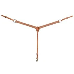 Martin Saddlery Roughout Leather 1 /2 Inch Breast Collar W/Floral Dots -Saddlery Shop 211598 651561