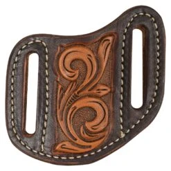 Martin Saddlery Natural With Dyed Edges Angled Knife Scabbard