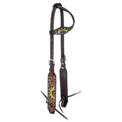 Tough 1 Sunflower And Buckstitch Pony Single Ear Headstall