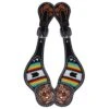Oxbow Tack Tuscon Beaded Tooled Spur Straps -Saddlery Shop 229176 728115