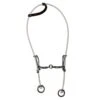 Professionals Choice Rope Headstall Square Bar Lifesaver Gag Bit
