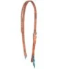 NRS Tack Turquoise Buckstitch Split Ear Headstall -Saddlery Shop 58880 default l