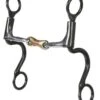 Dutton Bits Smooth Copper Wrapped Dogbone 6 1/2in. Cheek Bit -Saddlery Shop 60275 default l