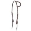 Martin Saddlery Roughout Slip Ear Headstall Chocolate -Saddlery Shop 75960 default l