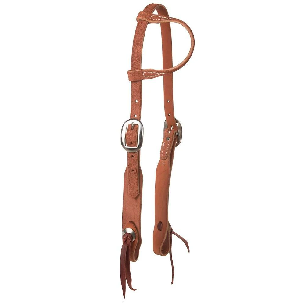 NRS Tack Roughout Single Ear Headstall W/Blood Knot Concho Ends 3 NRS Tack Roughout Single Ear Headstall W/Blood Knot Concho Ends
