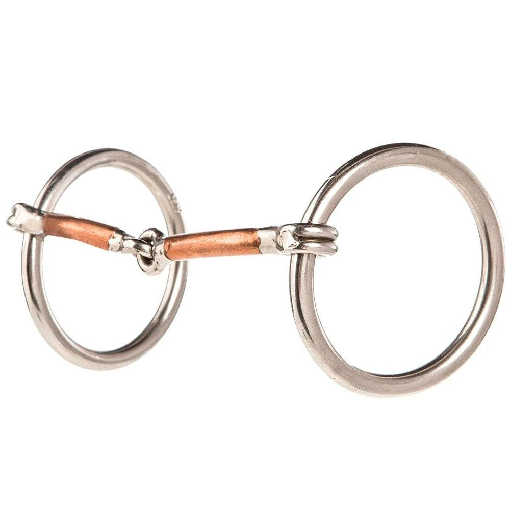 Reinsman Copper Inlay Heavy Loose Ring Snaffle Bit 3 Reinsman Copper Inlay Heavy Loose Ring Snaffle Bit