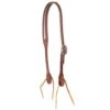 Cowperson Tack 5/8in Harness Slot Ear Headstall W/Blue Iron Buckle
