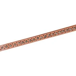 Martin Saddlery Natural Skirting Breast Collar W/Pyramid Dots -Saddlery Shop BC10021NSPD 20CLOSEUP 20copy