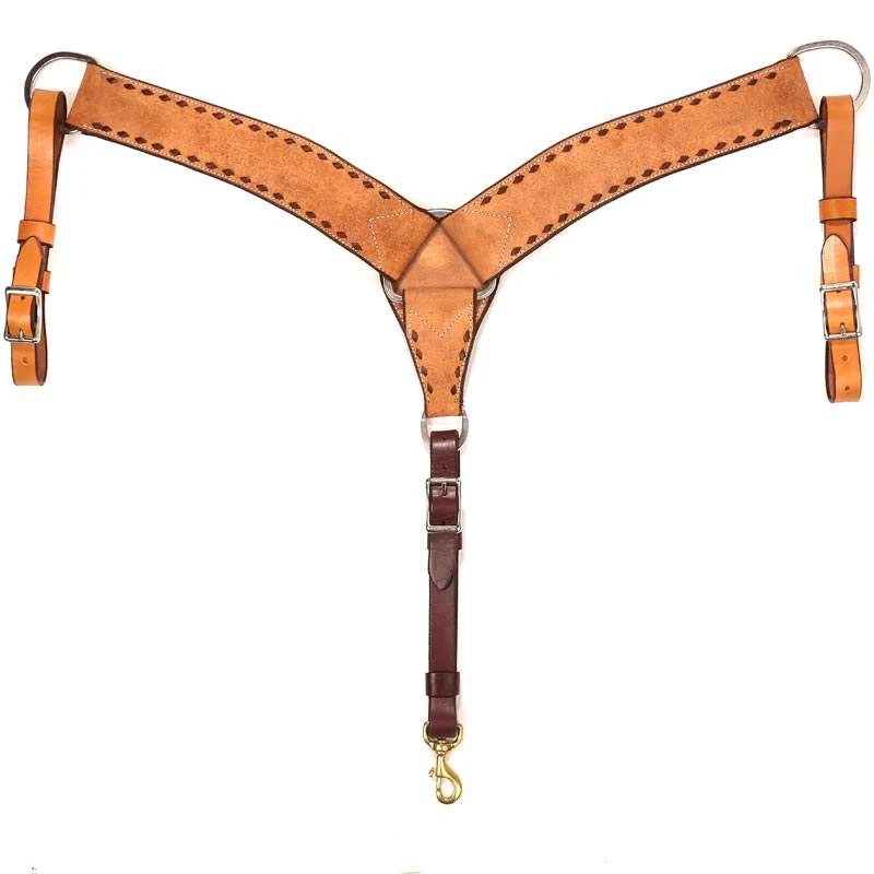 NRS 2 3/4 Inch Roughout With Black Buckstitch Breast Collar 4 NRS 2 3/4 Inch Roughout With Black Buckstitch Breast Collar - Image 2