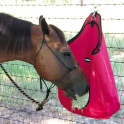 Bar H Equine Economy Hay Bag -Saddlery Shop BH HB 20RED