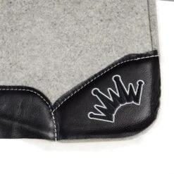 Best Ever Pads Kush Fleesar 3/4 Inch Felt Fleece Bottom Saddle Pad With Black Wear Leathers -Saddlery Shop KUSH 34 SBLK FLC 03