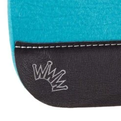Best Ever Pads Kush 3/4 Inch Turquoise Felt Saddle Pad With Black Wear Leathers -Saddlery Shop KUSH 34 TURQ 03