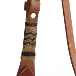 Martin Saddlery Rawhide Braided Browband Natural Headstall -Saddlery Shop RB23SNT 012
