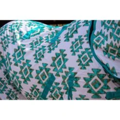 Schulz Equine Fly Sheet With Neck Cover And Belly Guard -Saddlery Shop SEFSHEET AZTEC 02