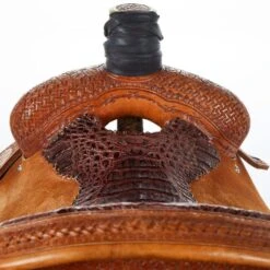 NRS Used 15.5in Bar H Equine Team Roper -Saddlery Shop 01 1067TR 03