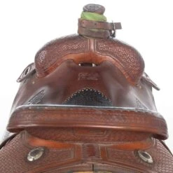 NRS Used 15.5in. Jeff Smith Trophy Team Roper -Saddlery Shop 01 749TR 2