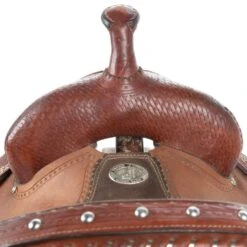 NRS Used 13.5in Double J Pozzi Pro Barrel Saddle -Saddlery Shop 02 308BR 3