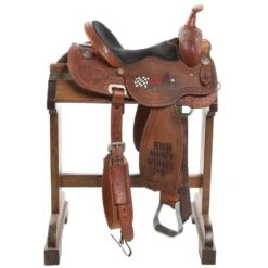 NRS Used 14.5in Charmayne James Cactus Barrel Saddle -Saddlery Shop 02 311BR 2