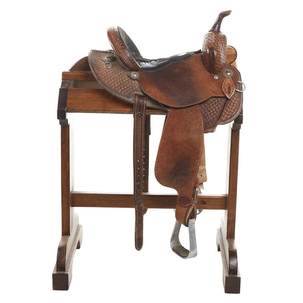 NRS Used 13in Double J Barrel Saddle 4 NRS Used 13in Double J Barrel Saddle - Image 2