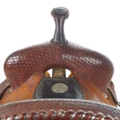 NRS Used 14in Double J Pozzi Pro Barrel Saddle -Saddlery Shop 02 371BR 3