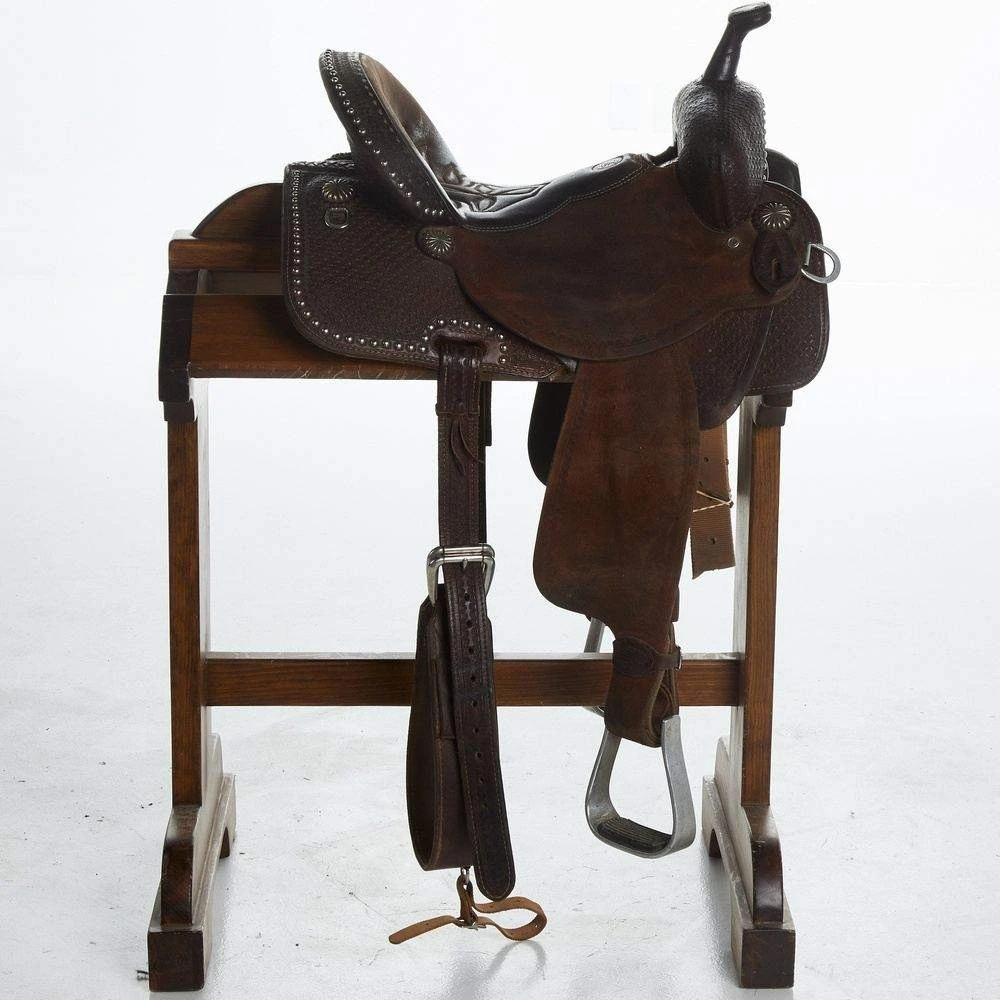 NRS Used 14in Double J Barrel Saddle 4 NRS Used 14in Double J Barrel Saddle - Image 2