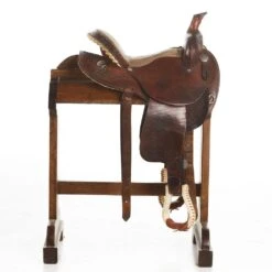 NRS Used 14in Lamb Barrel Saddle -Saddlery Shop 02 429BR 1